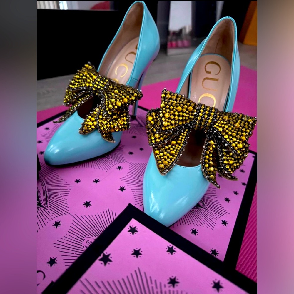 Gucci heels 👠 with bow 🎀